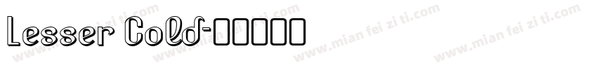 Lesser Cold字体转换